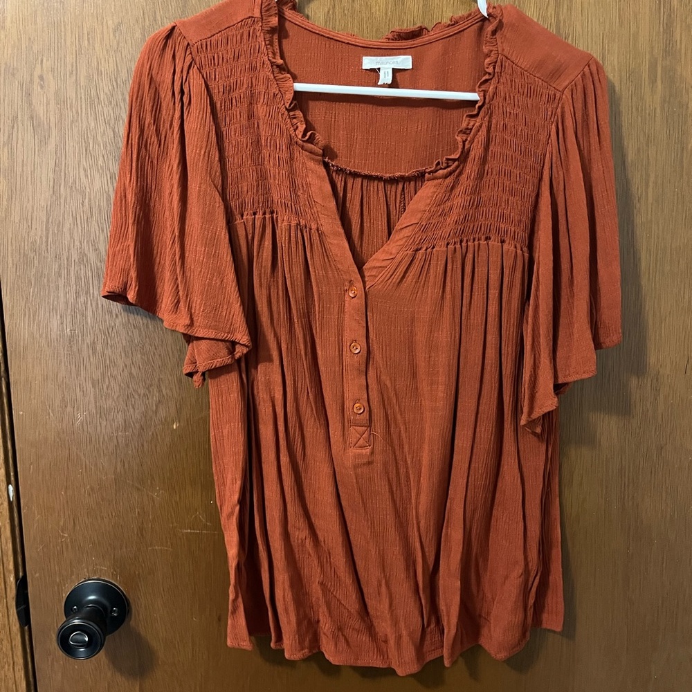 Maurices Orange Blouse